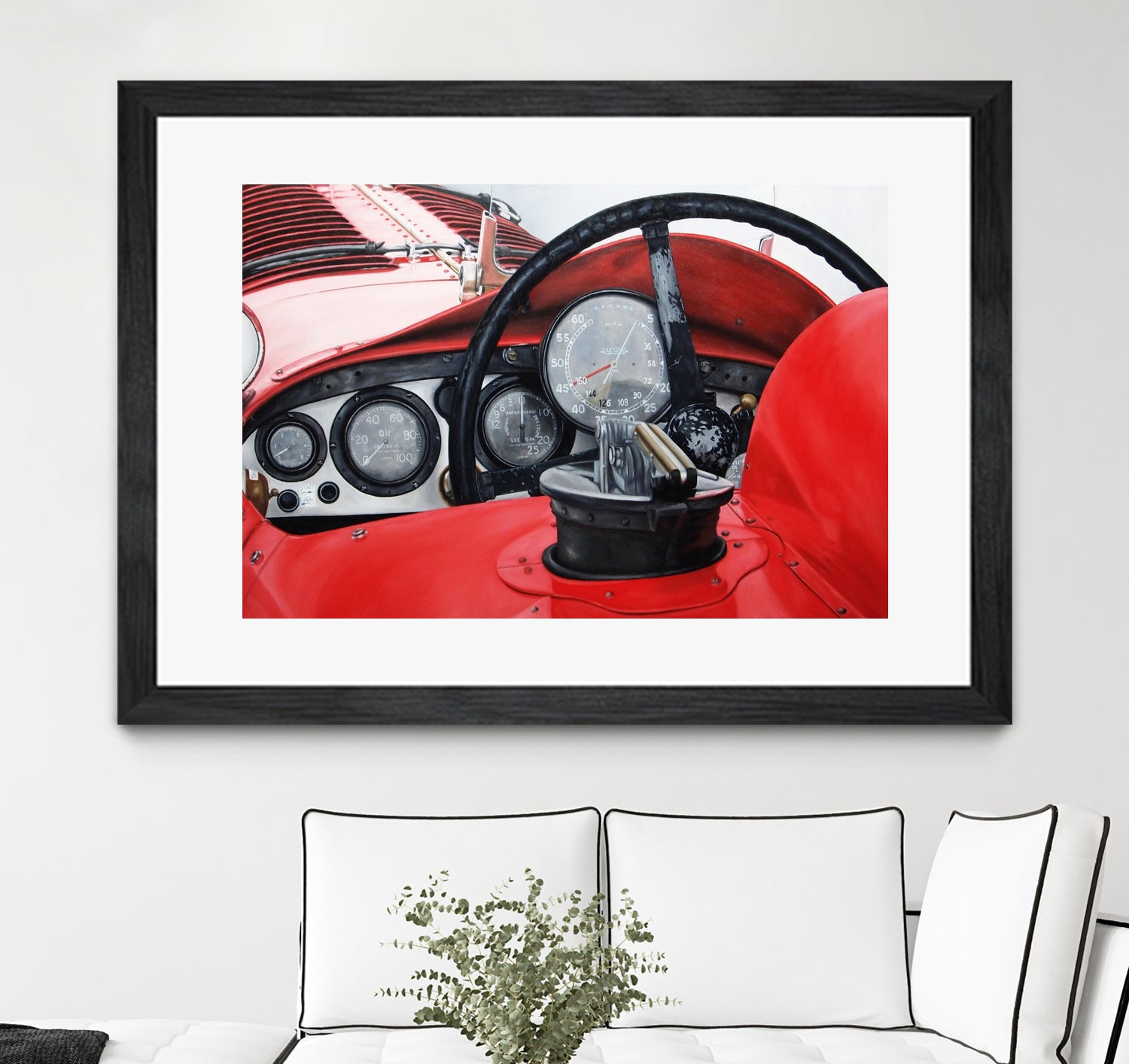 Old Racing Red Car by João Bello on GIANT ART - red mixed media