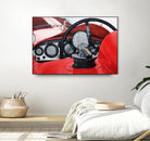 Old Racing Red Car by João Bello on GIANT ART - red mixed media