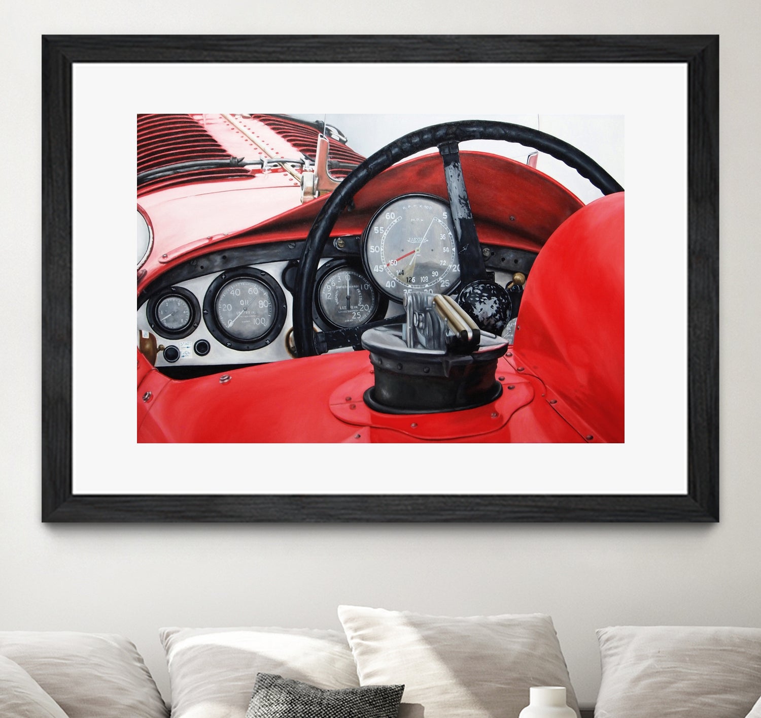 Old Racing Red Car by João Bello on GIANT ART - red mixed media