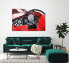 Old Racing Red Car by João Bello on GIANT ART - red mixed media