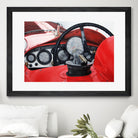 Old Racing Red Car by João Bello on GIANT ART - red mixed media