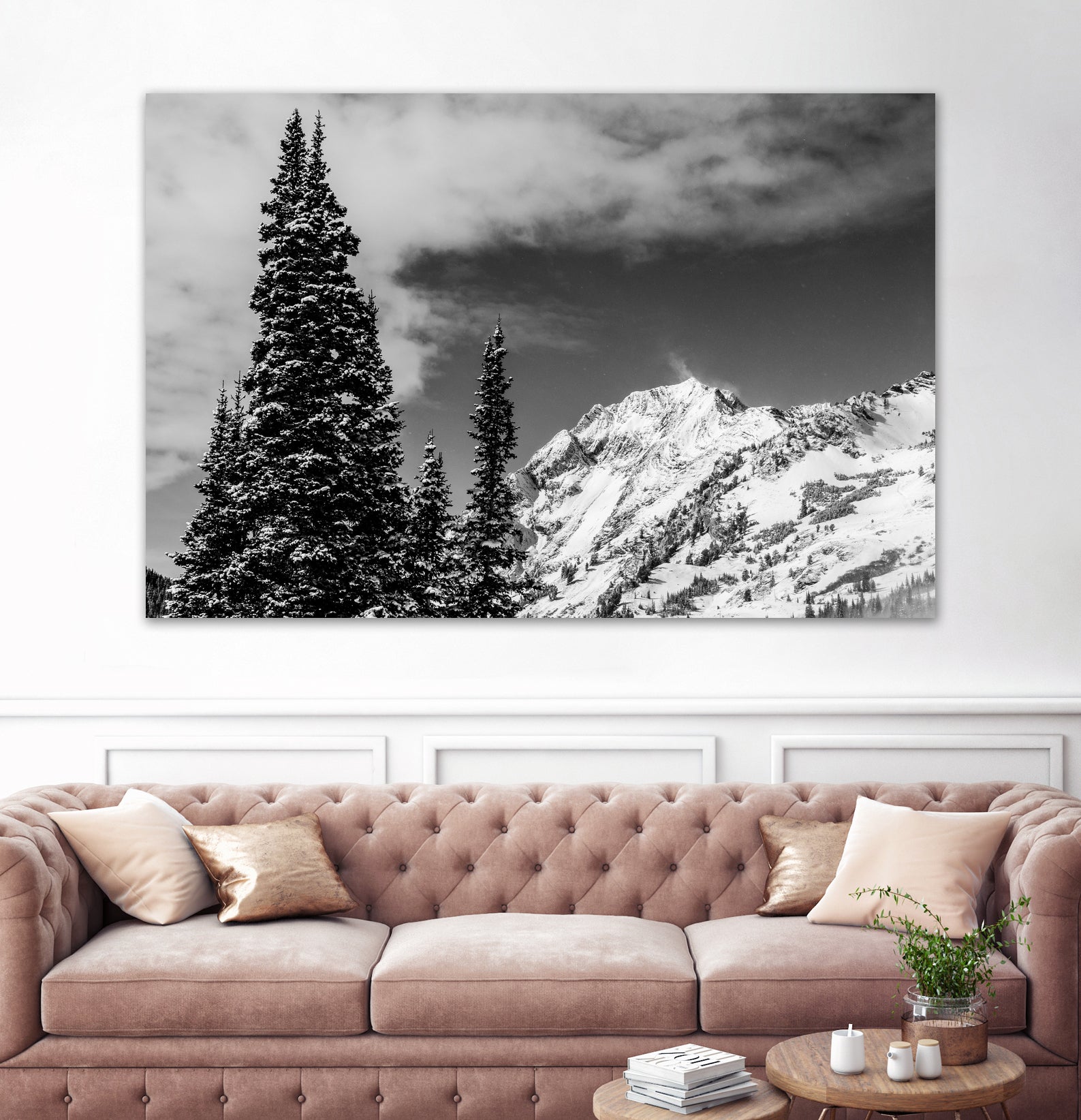 Trees Taller than the Highest Peak by Alex Tonetti on GIANT ART - gray photo illustration