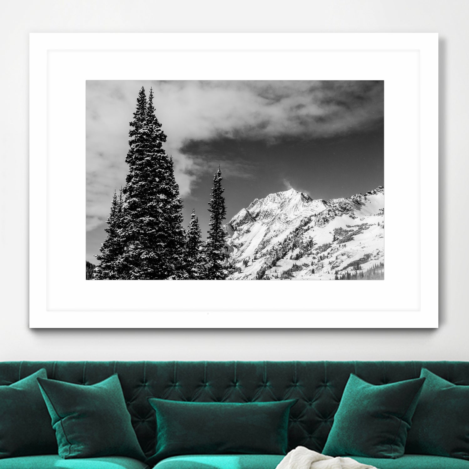 Trees Taller than the Highest Peak by Alex Tonetti on GIANT ART - gray photo illustration