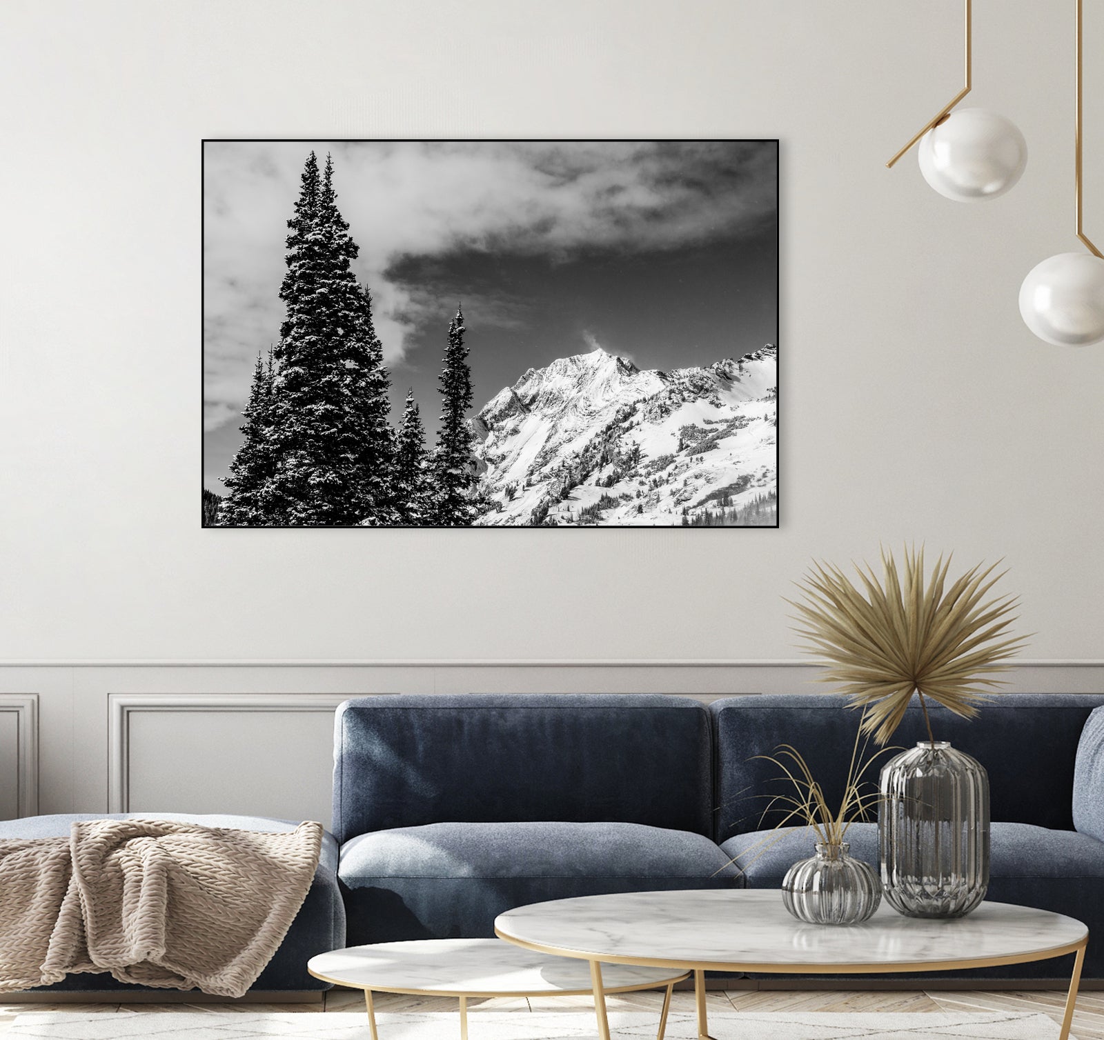 Trees Taller than the Highest Peak by Alex Tonetti on GIANT ART - gray photo illustration