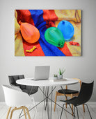 Water Balloons by Kenneth Cobb on GIANT ART - yellow mixed media