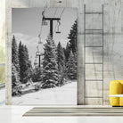 Chairlift to the Top by Alex Tonetti on GIANT ART - gray photo illustration