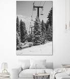 Chairlift to the Top by Alex Tonetti on GIANT ART - gray photo illustration