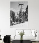 Chairlift to the Top by Alex Tonetti on GIANT ART - gray photo illustration