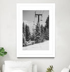 Chairlift to the Top by Alex Tonetti on GIANT ART - gray photo illustration