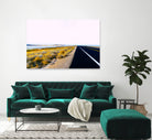 Along the Salt Flats by Alex Tonetti on GIANT ART - yellow photo illustration