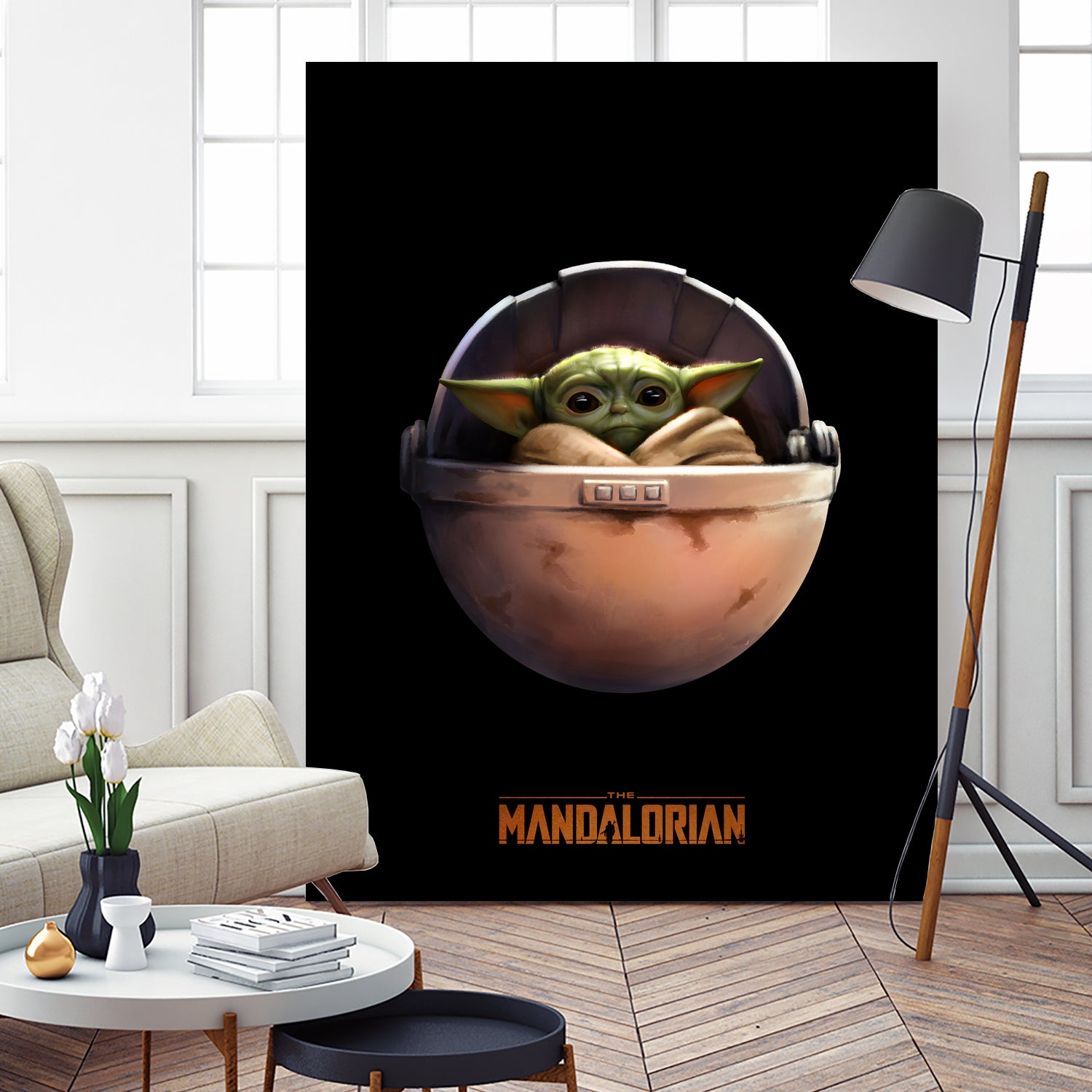 Baby Yoda The Mandalorian by Sundeep Kumar on GIANT ART - green digital painting