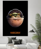 Baby Yoda The Mandalorian by Sundeep Kumar on GIANT ART - green digital painting