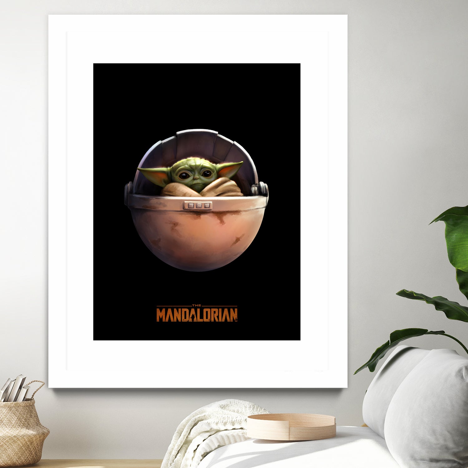 Baby Yoda The Mandalorian by Sundeep Kumar on GIANT ART - green digital painting