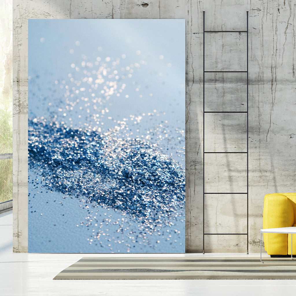 Sparkling Classic Blue Ocean Lady Glitter #1 (Faux Glitter) by Anita & Bella Jantz on GIANT ART - blue photo illustration