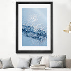 Sparkling Classic Blue Ocean Lady Glitter #1 (Faux Glitter) by Anita & Bella Jantz on GIANT ART - blue photo illustration