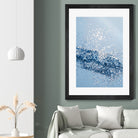 Sparkling Classic Blue Ocean Lady Glitter #1 (Faux Glitter) by Anita & Bella Jantz on GIANT ART - blue photo illustration