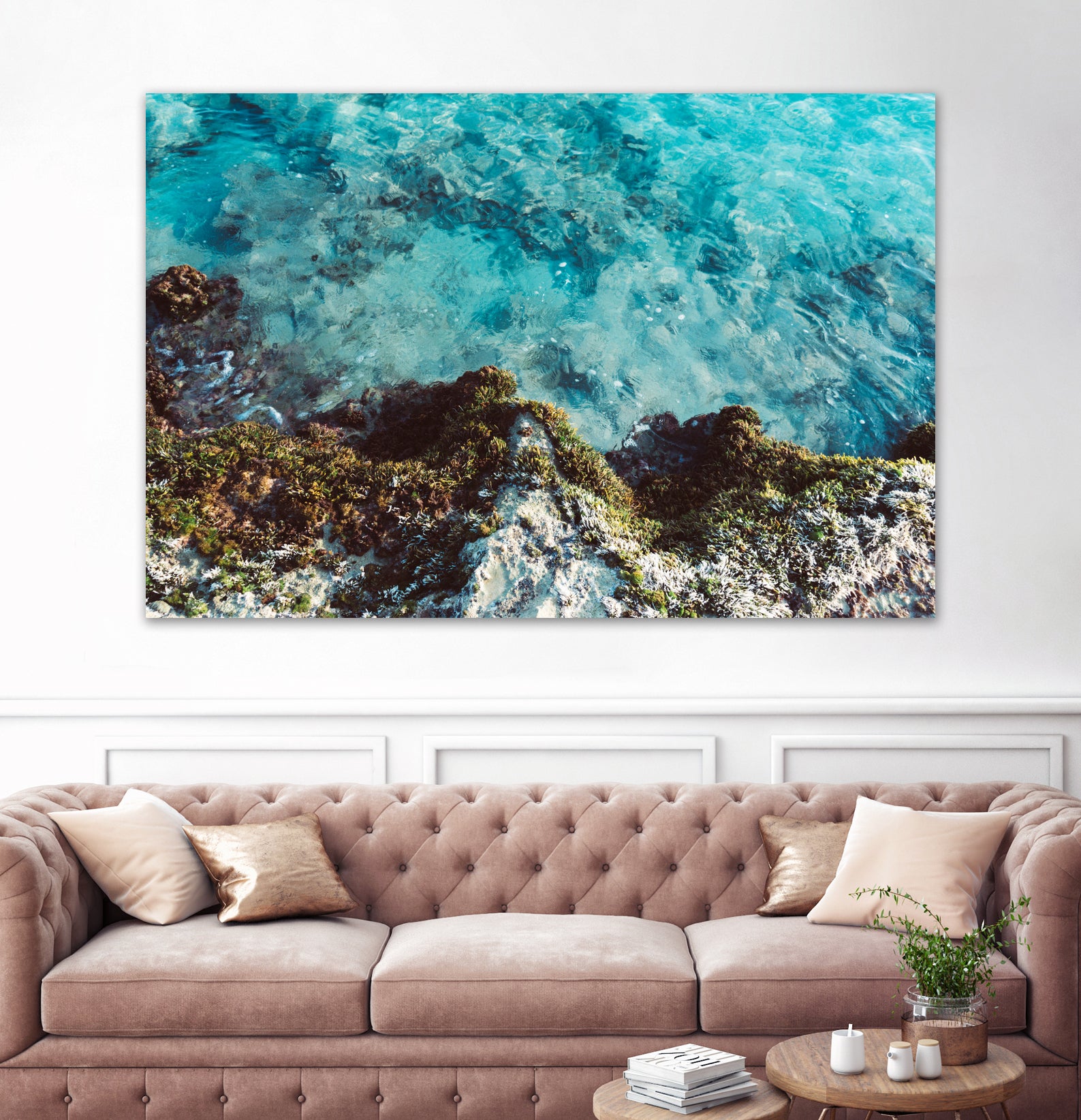 Blue Coast by Alex Tonetti on GIANT ART - blue photo illustration