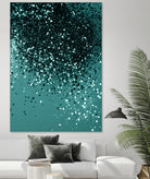 Teal Mermaid Ocean Glitter #3 #shiny #decor #art by Anita & Bella Jantz on GIANT ART - green photo illustration