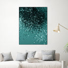 Teal Mermaid Ocean Glitter #3 #shiny #decor #art by Anita & Bella Jantz on GIANT ART - green photo illustration