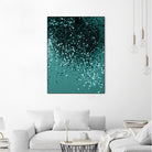 Teal Mermaid Ocean Glitter #3 #shiny #decor #art by Anita & Bella Jantz on GIANT ART - green photo illustration