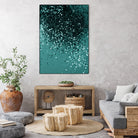 Teal Mermaid Ocean Glitter #3 #shiny #decor #art by Anita & Bella Jantz on GIANT ART - green photo illustration