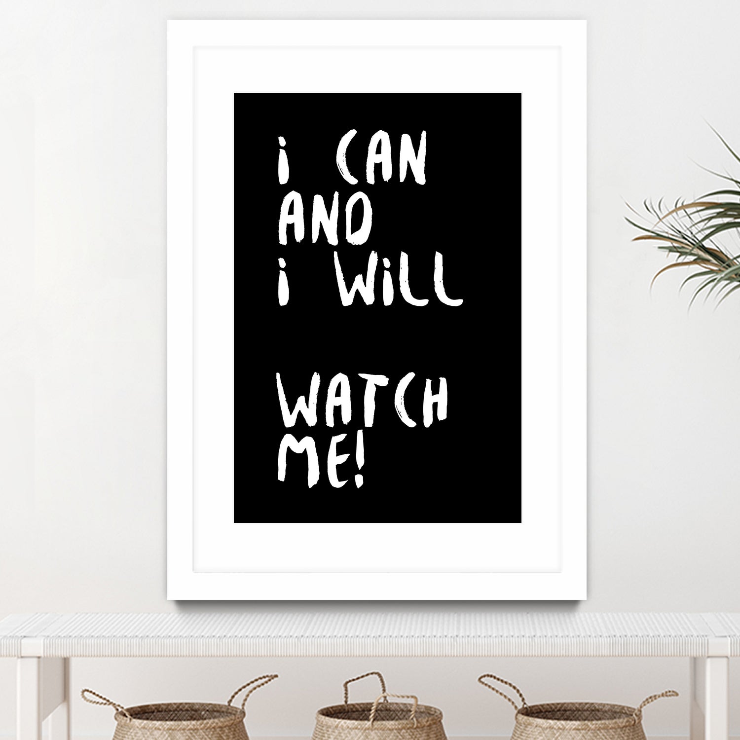 i can and i will by kim karol on GIANT ART - black typography