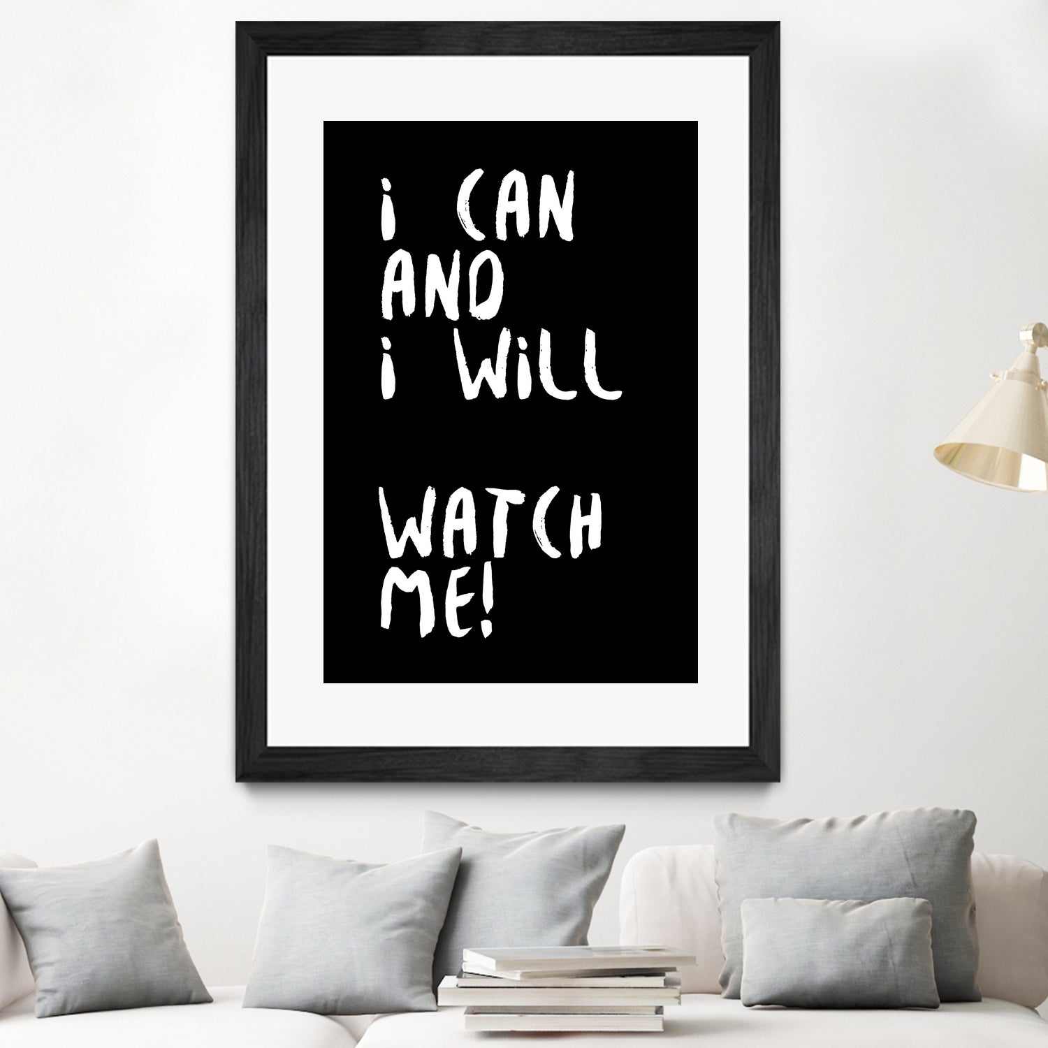 i can and i will by kim karol on GIANT ART - black typography