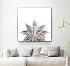 Gray Agave with Rose Gold Glitter #3 #shiny #tropical #decor by Anita & Bella Jantz on GIANT ART - gray photo illustration