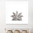 Gray Agave with Rose Gold Glitter #3 #shiny #tropical #decor by Anita & Bella Jantz on GIANT ART - gray photo illustration