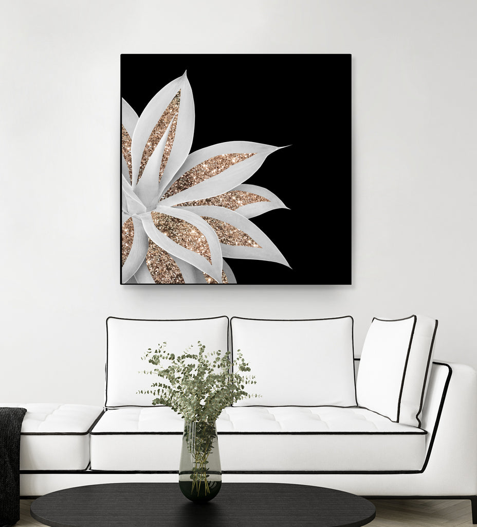 Agave Finesse Glitter Glam #6 #tropical #decor #art by Anita & Bella Jantz on GIANT ART - black photo illustration