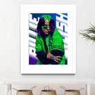 Billie Green Eilish by Laksana Ardie on GIANT ART - green digital painting