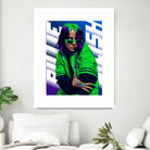 Billie Green Eilish by Laksana Ardie on GIANT ART - green digital painting