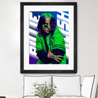 Billie Green Eilish by Laksana Ardie on GIANT ART - green digital painting