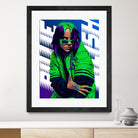 Billie Green Eilish by Laksana Ardie on GIANT ART - green digital painting