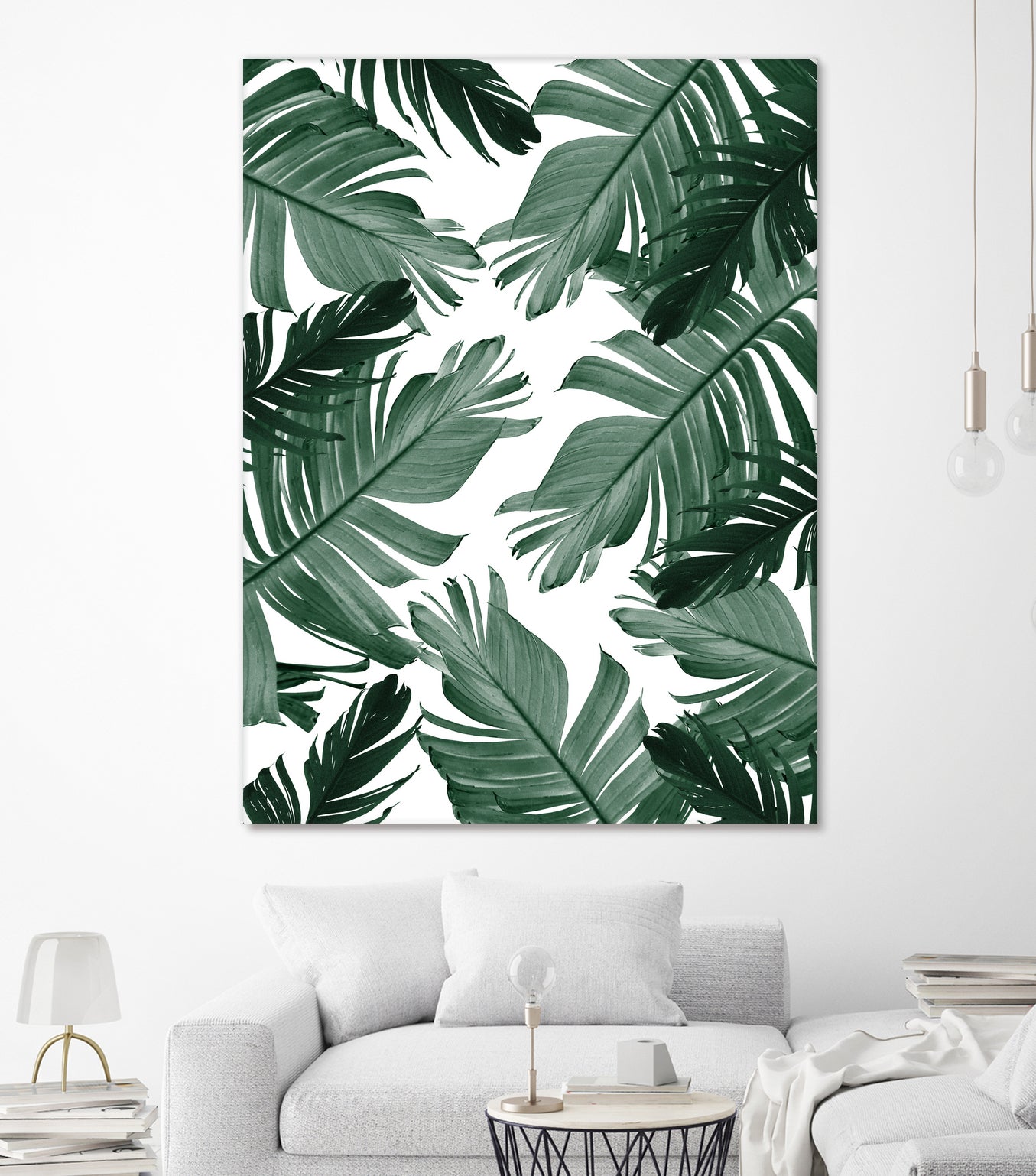 Tropical Banana Leaves Pattern #3 #tropical #decor #art by Anita & Bella Jantz on GIANT ART - green photo illustration