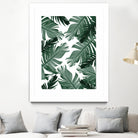 Tropical Banana Leaves Pattern #3 #tropical #decor #art by Anita & Bella Jantz on GIANT ART - green photo illustration