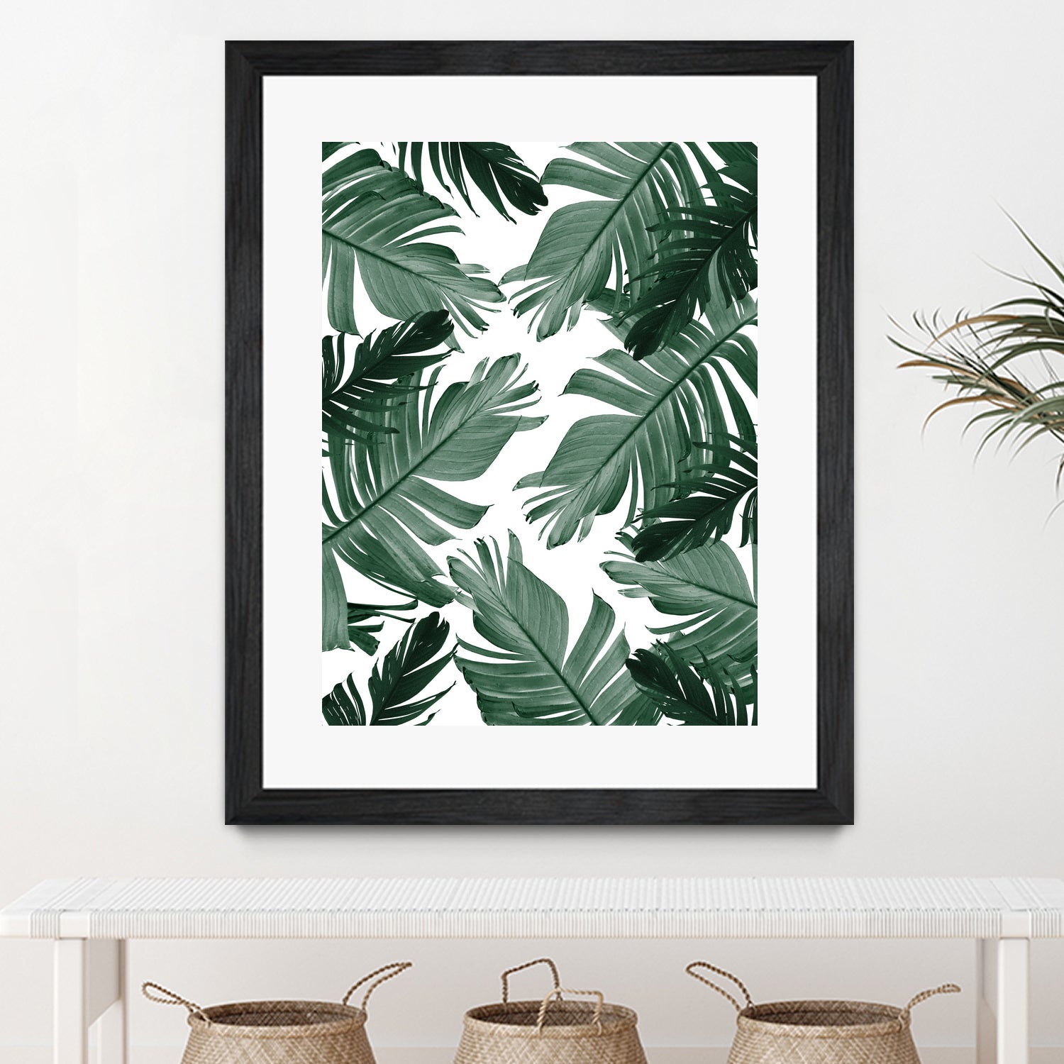 Tropical Banana Leaves Pattern #3 #tropical #decor #art by Anita & Bella Jantz on GIANT ART - green photo illustration