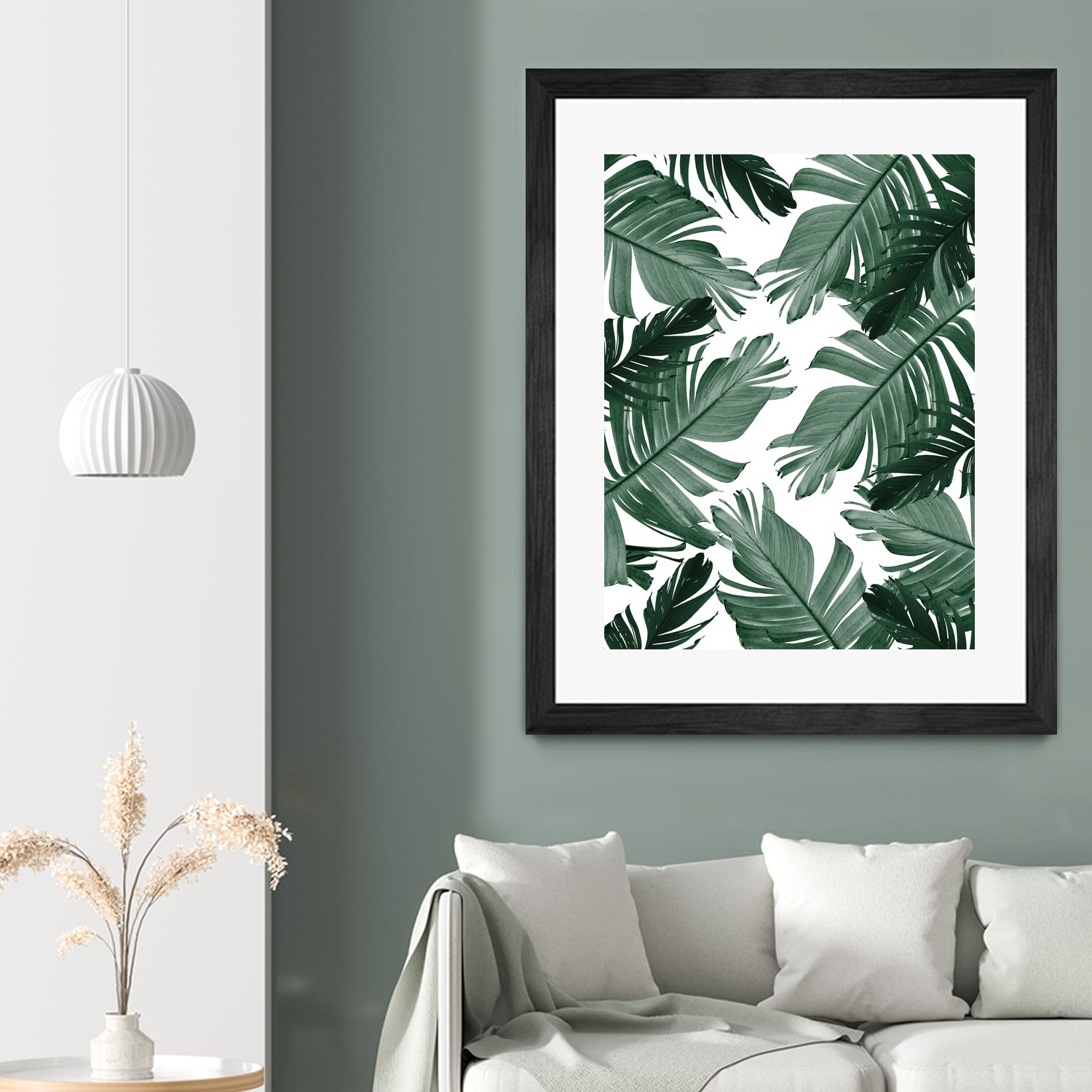 Tropical Banana Leaves Pattern #3 #tropical #decor #art by Anita & Bella Jantz on GIANT ART - green photo illustration