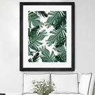 Tropical Banana Leaves Pattern #3 #tropical #decor #art by Anita & Bella Jantz on GIANT ART - green photo illustration