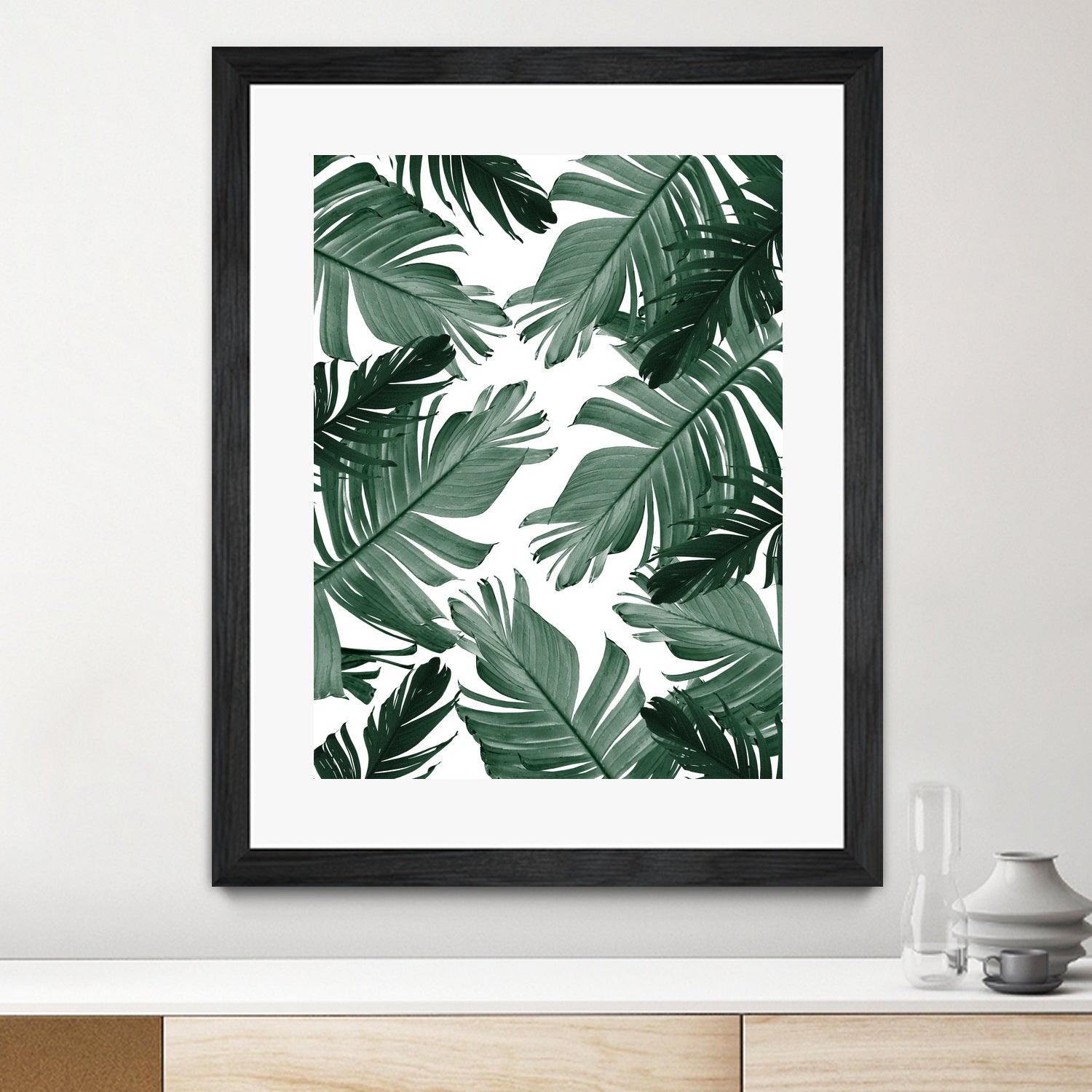 Tropical Banana Leaves Pattern #3 #tropical #decor #art by Anita & Bella Jantz on GIANT ART - green photo illustration