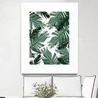 Tropical Banana Leaves Pattern #3 #tropical #decor #art by Anita & Bella Jantz on GIANT ART - green photo illustration