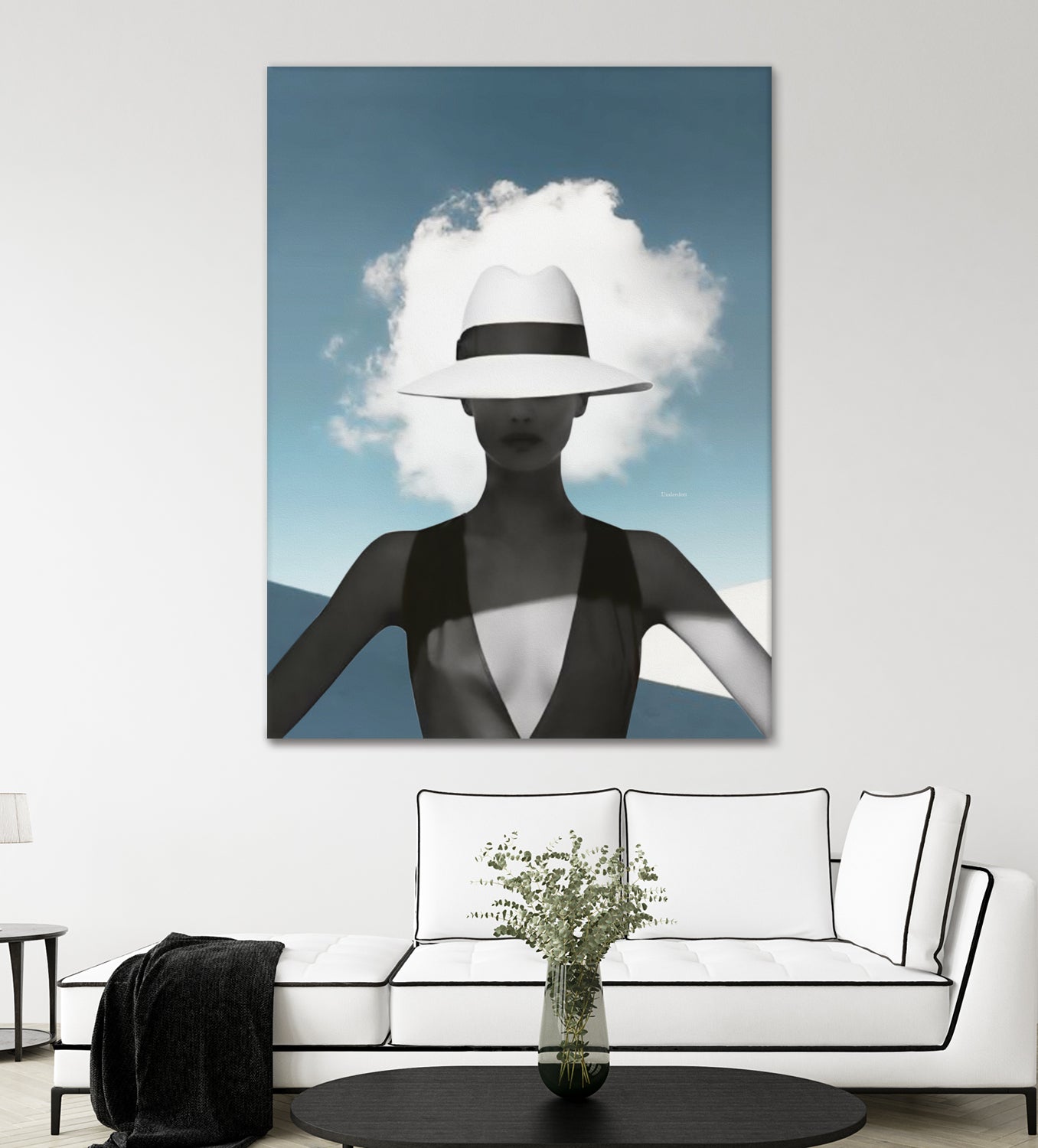 Beauty and the cloud ... by Menelaos Trompoukis on GIANT ART - blue digital painting