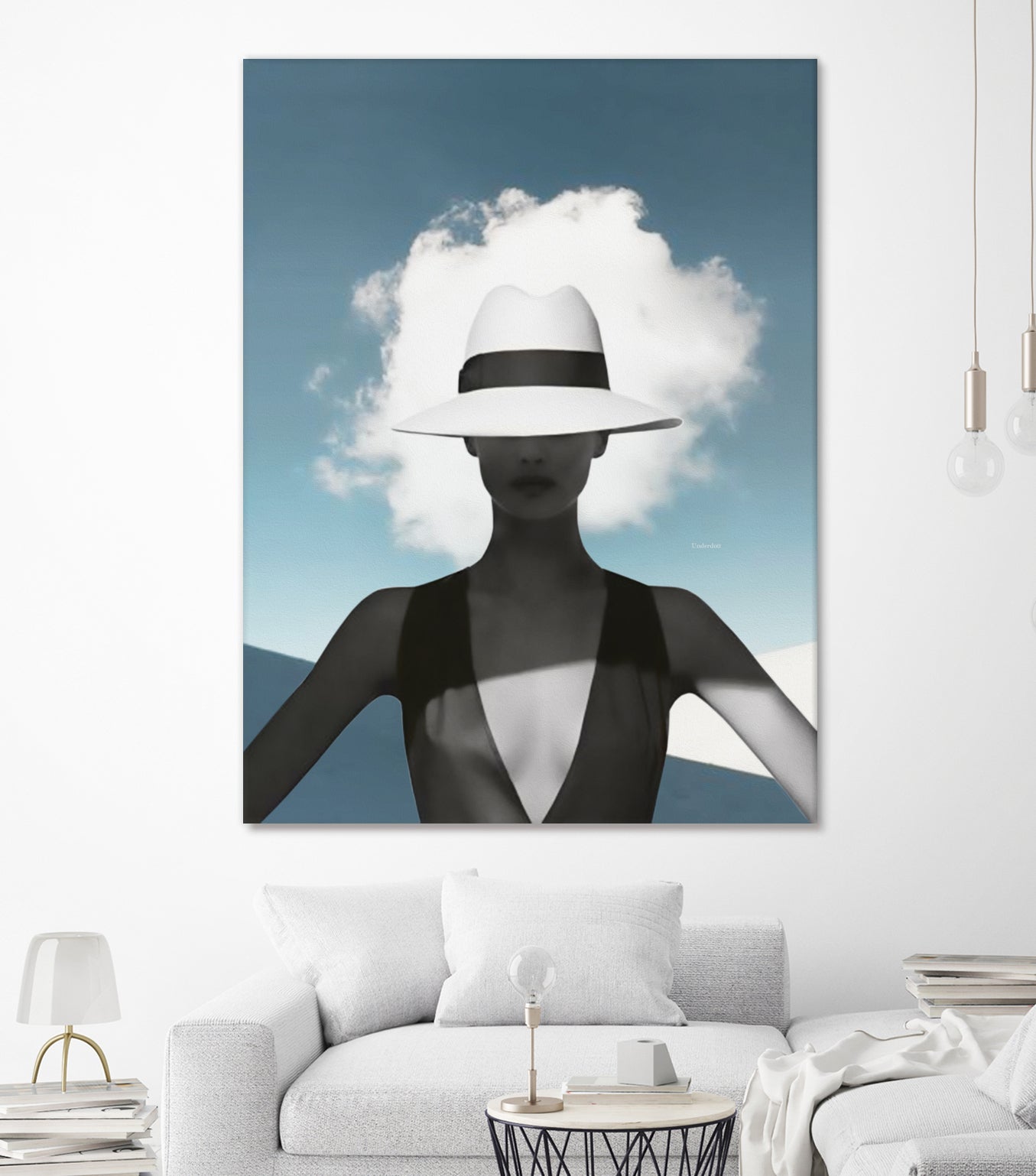 Beauty and the cloud ... by Menelaos Trompoukis on GIANT ART - blue digital painting