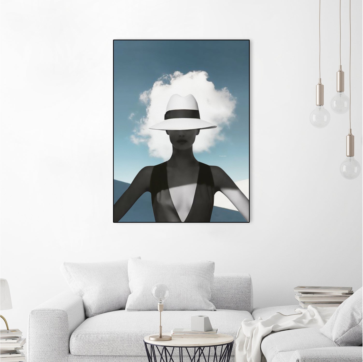 Beauty and the cloud ... by Menelaos Trompoukis on GIANT ART - blue digital painting