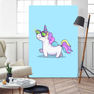 Fabulous Unicorn by Ana Villanueva on GIANT ART - blue character design