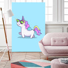 Fabulous Unicorn by Ana Villanueva on GIANT ART - blue character design