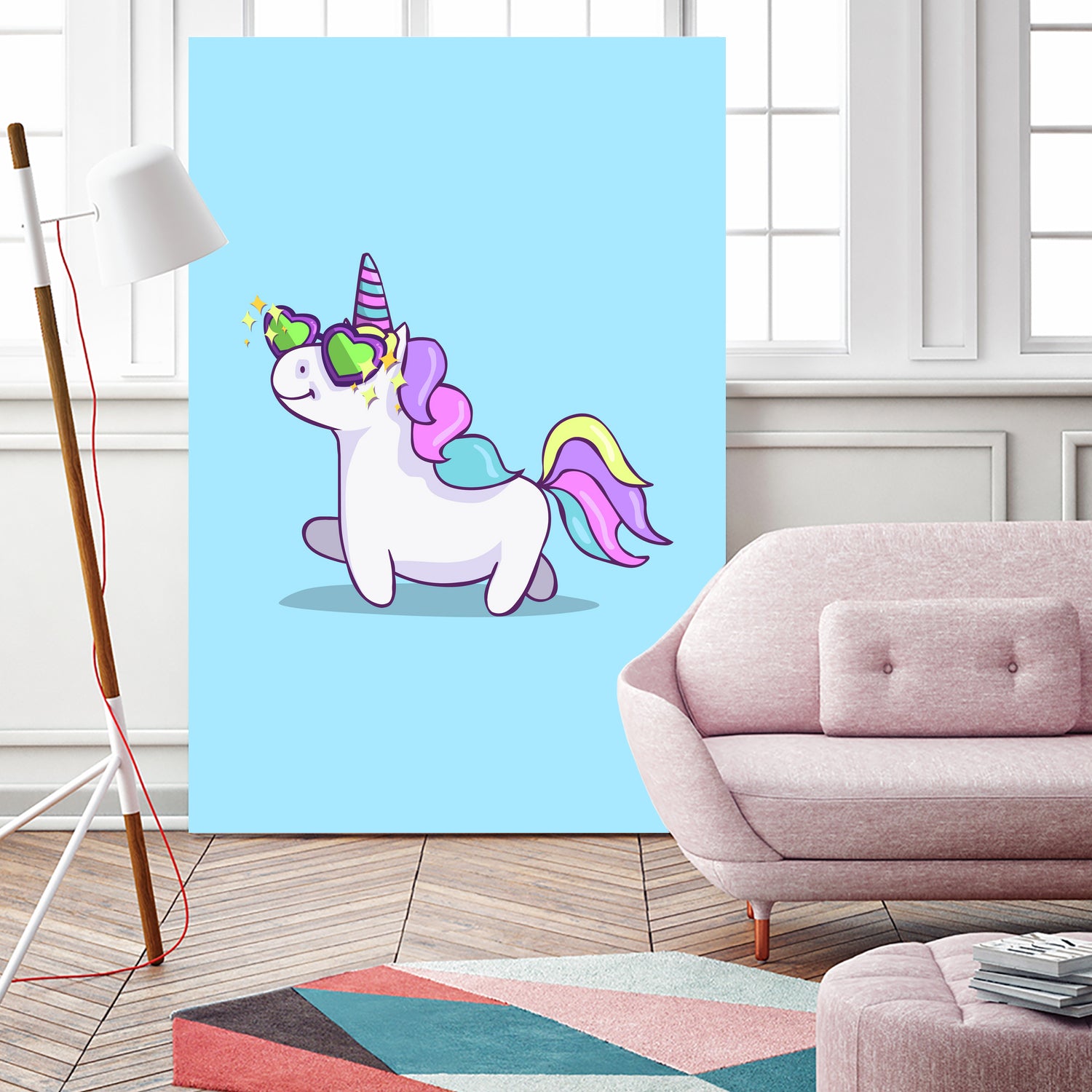 Fabulous Unicorn by Ana Villanueva on GIANT ART - blue character design