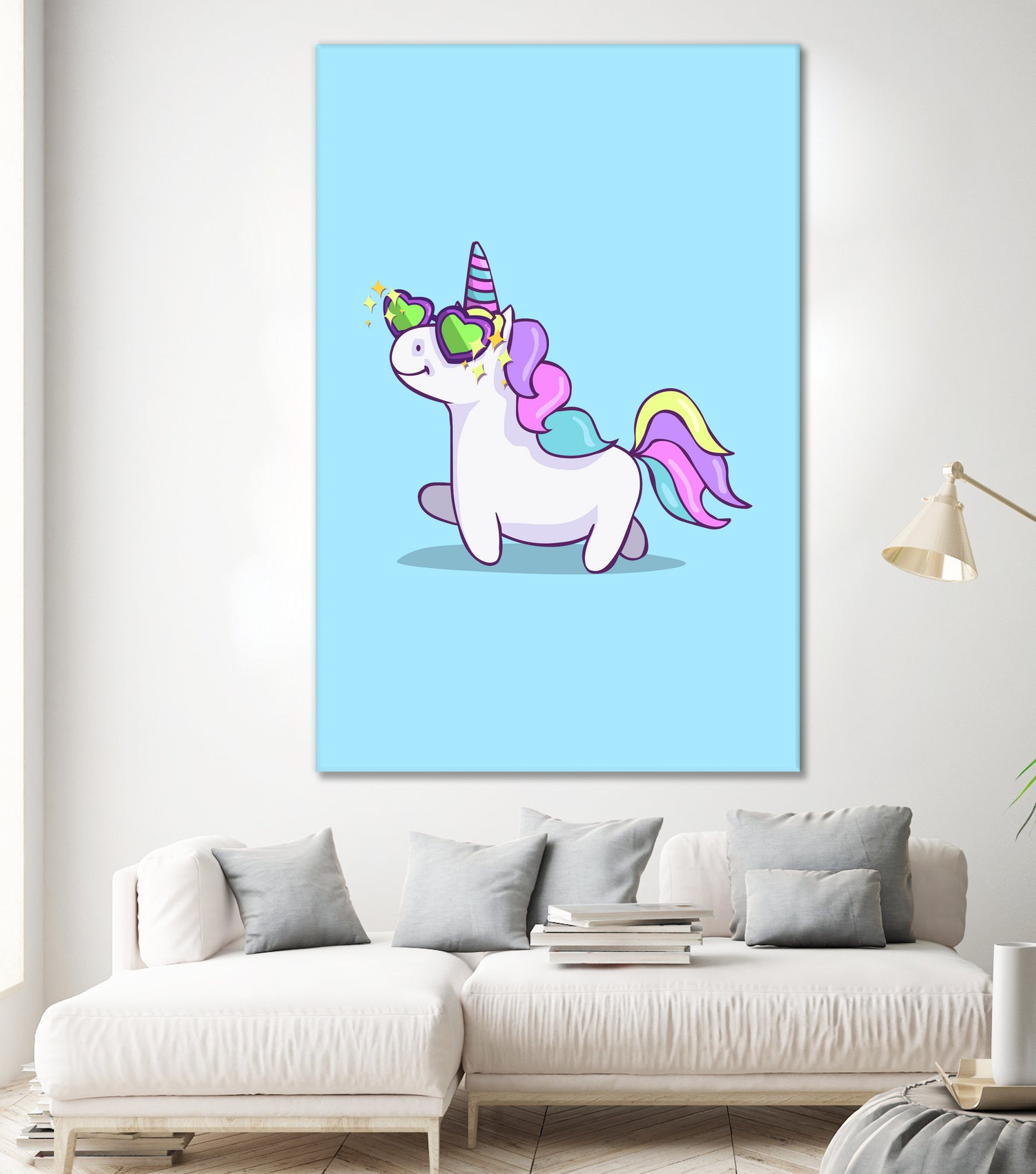 Fabulous Unicorn by Ana Villanueva on GIANT ART - blue character design