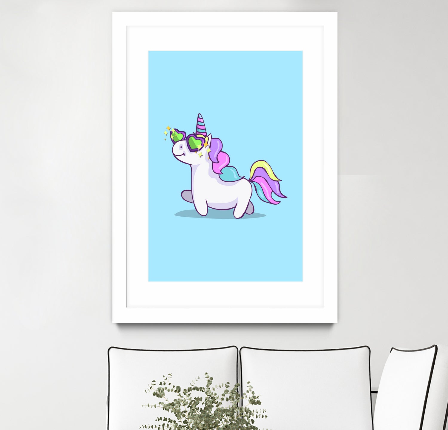 Fabulous Unicorn by Ana Villanueva on GIANT ART - blue character design