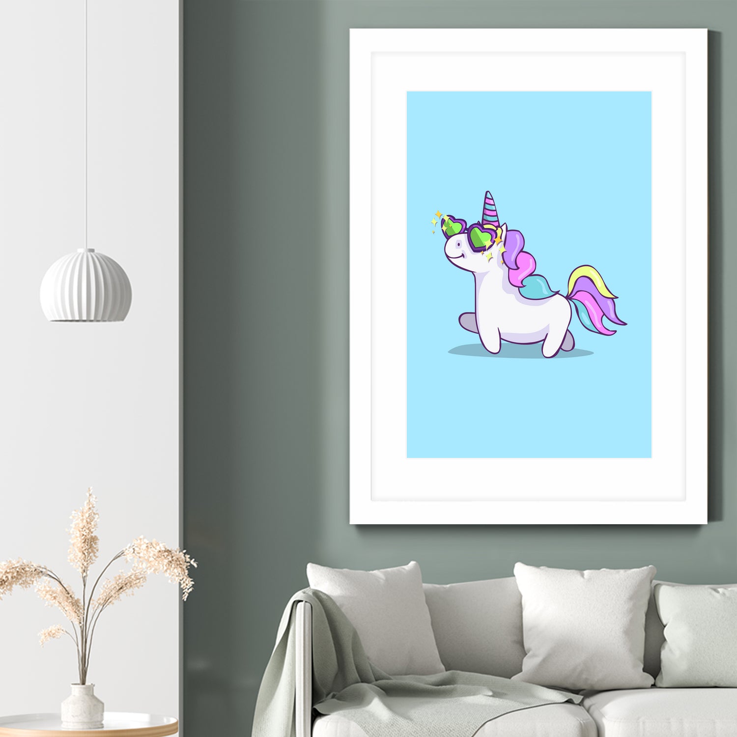 Fabulous Unicorn by Ana Villanueva on GIANT ART - blue character design